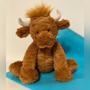 Jellycat Fuddlewuddle Highland Cow with Dustbag - Soft Plush Stuffed Animal